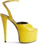 Giuseppe Zanotti Gz Aida 150mm platform leather sandals Yellow - Thumbnail 1