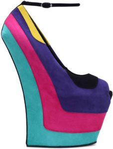 Giuseppe Zanotti GZ Mad 160mm sculpted platform pumps Purple