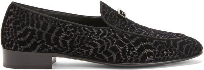 Giuseppe Zanotti GZ Rudolph leather loafers Black