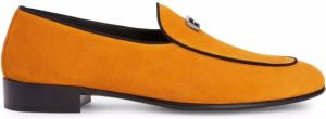 Giuseppe Zanotti GZ Rudolph suede loafers Orange