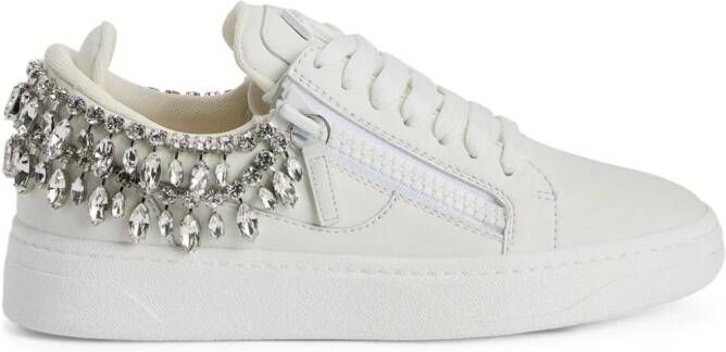 Giuseppe Zanotti GZ94 crystal-embellished sneakers White