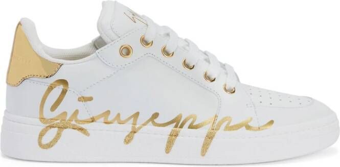 Giuseppe Zanotti GZ94 metallic sneakers White