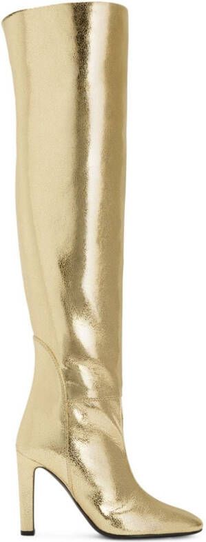 Giuseppe Zanotti Hattie 105mm metallic boots Gold