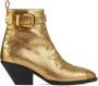 Giuseppe Zanotti Helena Buckle 55mm leather boots Gold - Thumbnail 1