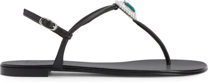 Giuseppe Zanotti Hepsie stone-embellished sandals Black