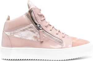 Giuseppe Zanotti high-top lace-up sneakers Pink