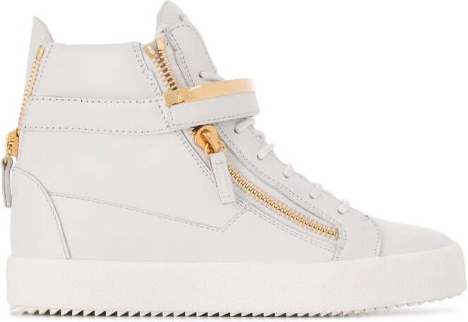 Giuseppe Zanotti high-top zipped sneakers White