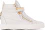 Giuseppe Zanotti high-top zipped sneakers White - Thumbnail 1