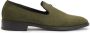 Giuseppe Zanotti Imrham logo-plaque suede loafers Green - Thumbnail 1