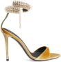 Giuseppe Zanotti Intriigo Bijoux 105mm velvet sandals Brown - Thumbnail 1