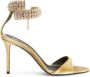 Giuseppe Zanotti Intriigo Bijoux 90mm velvet sandals Gold - Thumbnail 1