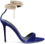 Giuseppe Zanotti Intriigo Bijoux velvet sandals Purple - Thumbnail 1