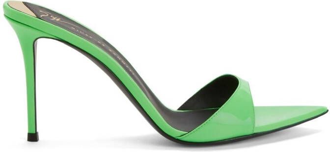 Giuseppe Zanotti Intriigo pointed 90mm sandals Green