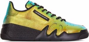 Giuseppe Zanotti iridescent-effect low top sneakers Yellow