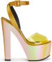 Giuseppe Zanotti iridescent platform sandals Yellow - Thumbnail 1