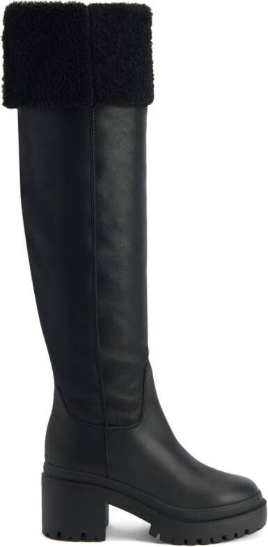 Giuseppe Zanotti Iwona 70mm leather boots Black