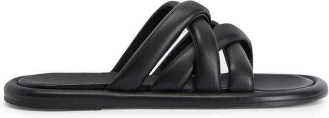 Giuseppe Zanotti Jacobseen leather sandals Black