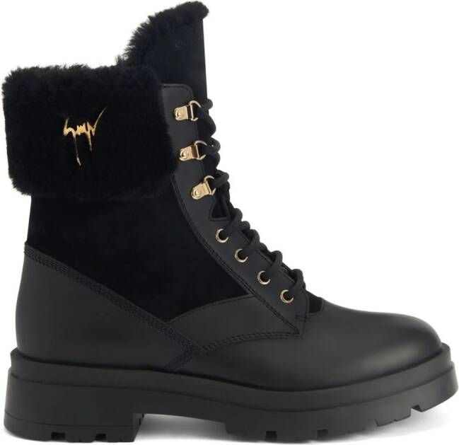 Giuseppe Zanotti Jaure leather boots Black