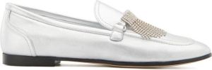 Giuseppe Zanotti Jodie rhinestone-embellished loafers Grey