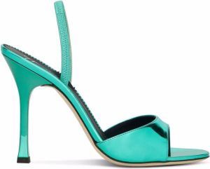 Giuseppe Zanotti Kellen metallic sandals Green