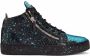 Giuseppe Zanotti Kriss crocodile-effect high-top sneakers Black - Thumbnail 1