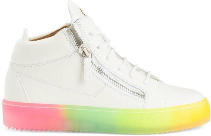 Giuseppe Zanotti Kriss rainbow-print sneakers White