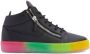 Giuseppe Zanotti Kriss rainbow sole sneakers Black - Thumbnail 1