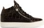 Giuseppe Zanotti Kriss snakeskin-effect trainers Black - Thumbnail 1