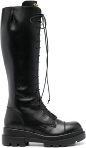 Giuseppe Zanotti lace-up knee-high boots Black