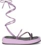 Giuseppe Zanotti lace-up metallic sandals Pink - Thumbnail 1