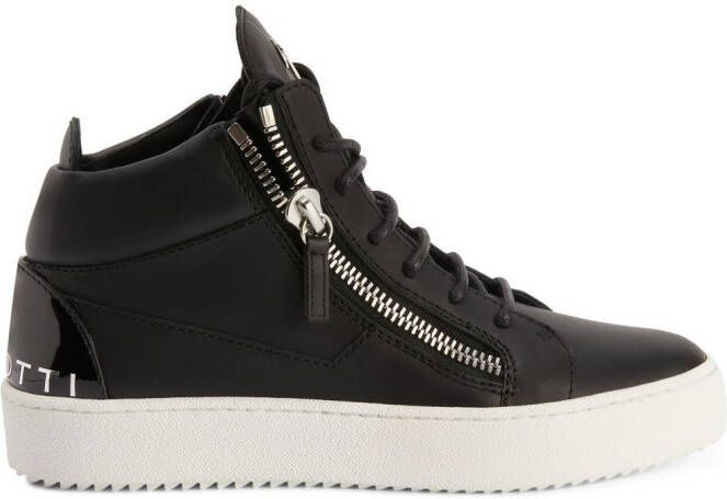 Giuseppe Zanotti leather high-top sneakers Black