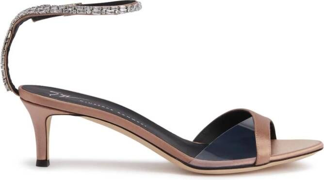 Giuseppe Zanotti Leeah 50mm crystal-embellished sandals Pink