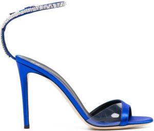 Giuseppe Zanotti Leeah Crystal 100mm sandals Blue