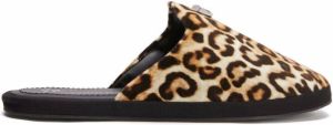 Giuseppe Zanotti leopard-print slip-on slippers Brown