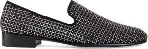 Giuseppe Zanotti Lewis crystal embellished loafers Black
