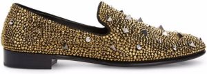 Giuseppe Zanotti Lewis embellished studded loafers Black