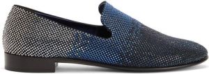 Giuseppe Zanotti Lewis Sparkle crystal-embellished loafers Blue