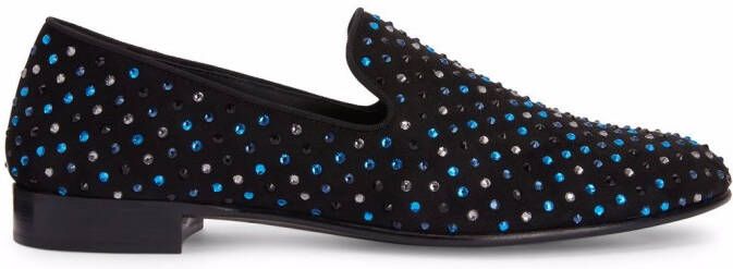 Giuseppe Zanotti Lewis Starry loafers Black