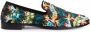 Giuseppe Zanotti Lewis tropical graphic-print loafers Black - Thumbnail 1