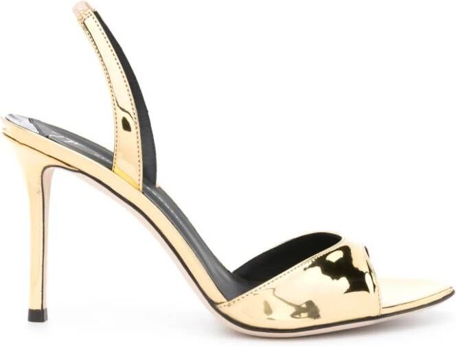 Giuseppe Zanotti Lilibeth 10mm metallic sandals Gold