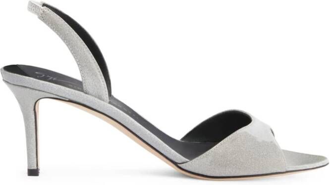 Giuseppe Zanotti Lilibeth 70mm leather sandals Silver