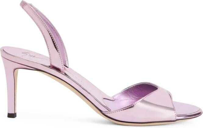 Giuseppe Zanotti Lilibeth 70mm metallic-finish sandals Pink