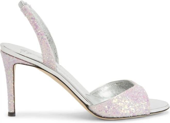 Giuseppe Zanotti Lilibeth 85mm glitter sandals Pink