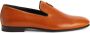 Giuseppe Zanotti logo-plaque leather loafers Orange - Thumbnail 1