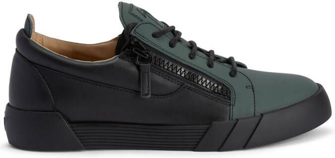Giuseppe Zanotti low-top leather zip-up sneakers Black