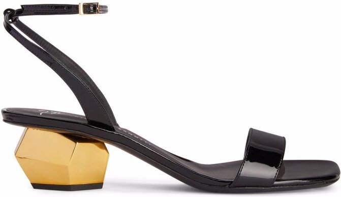 Giuseppe Zanotti Magentha sculpted-heel sandals Black