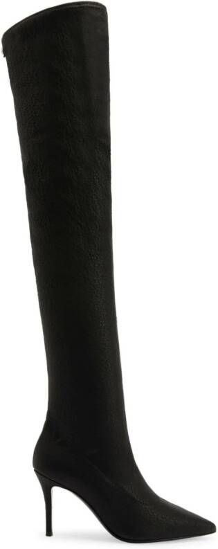 Giuseppe Zanotti Makanzie leather thigh-high boots Black