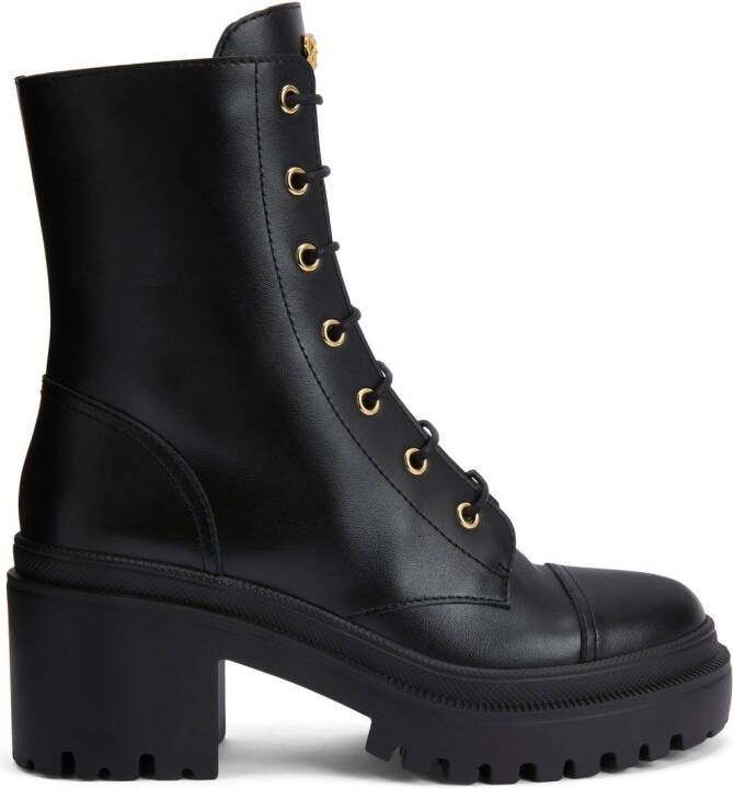 Giuseppe Zanotti Malakhy lace-up leather boots Black