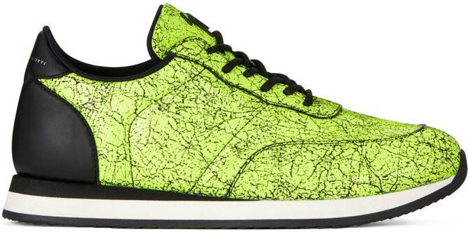 Giuseppe Zanotti marbled print sneakers Yellow