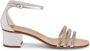 Giuseppe Zanotti Martha 40mm metallic-effect sandals Silver - Thumbnail 1
